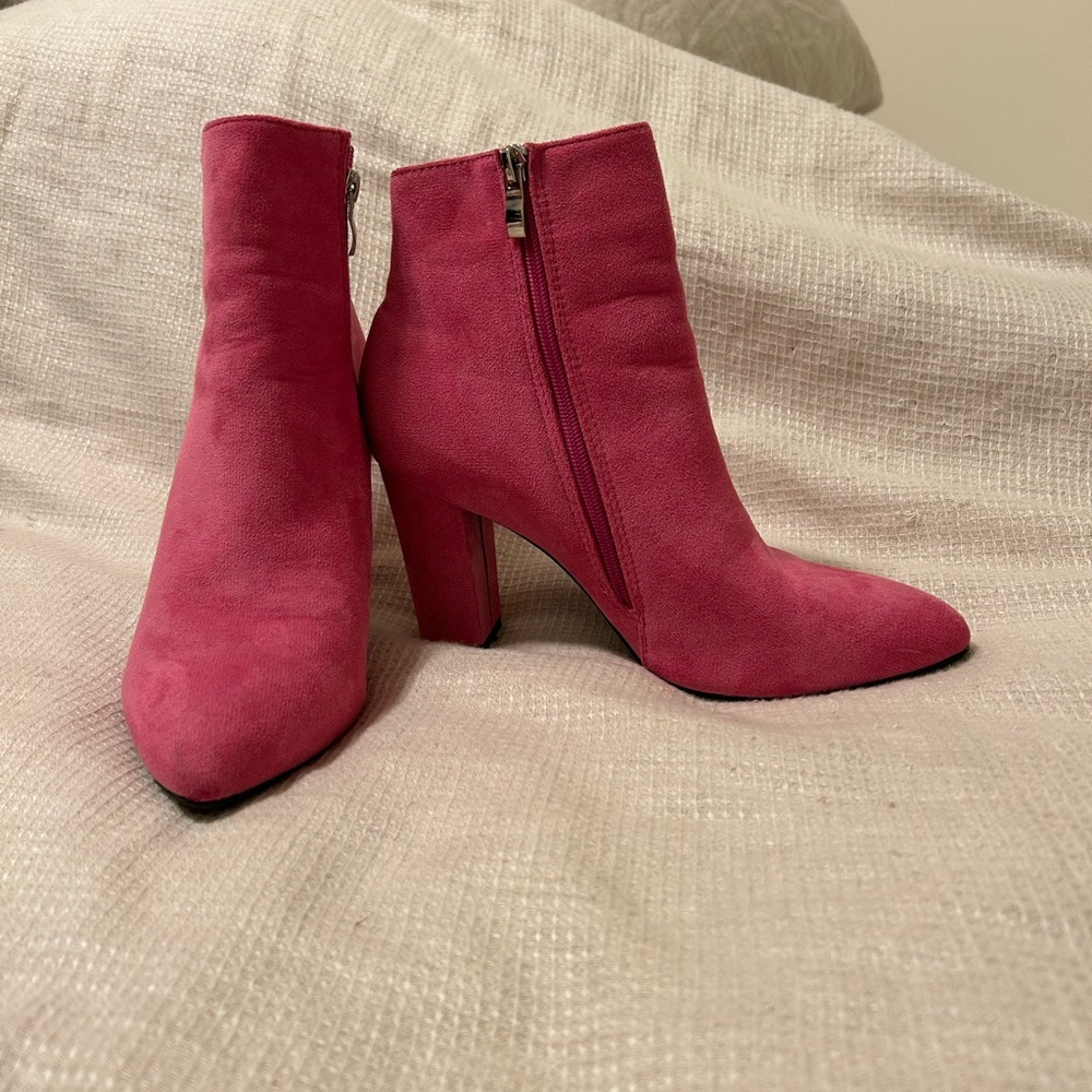 Pink booties